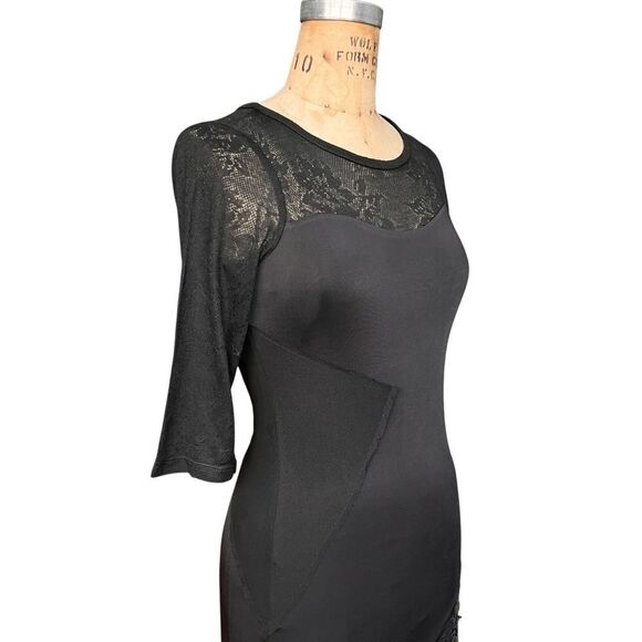 Pencey Lencerzy Black Lace & Sequin Dress Size 0 - Picture 3 of 7